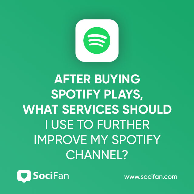 After Buying Spotify Plays, What Services Should I Use to Further Improve My Spotify Channel